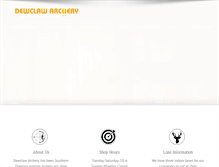 Tablet Screenshot of dewclawarchery.com